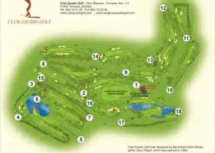 Club Zaudin Golf parcours - Andalousie